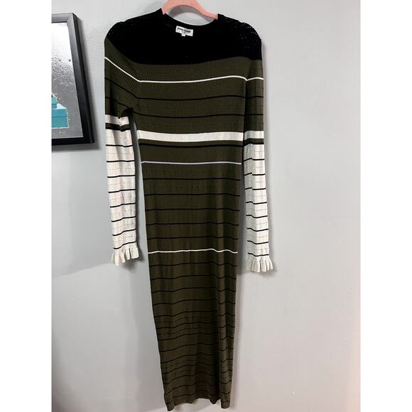CELEB FAVE! Opening Ceremony Striped Dress Fun Sleeves Size Medium - Picture 1 of 4